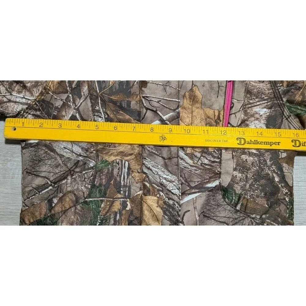 Carhartt Girls XXS 4-5 Realtree Xtra Camo Pink Quilt Lined Hooded Jacket Coat